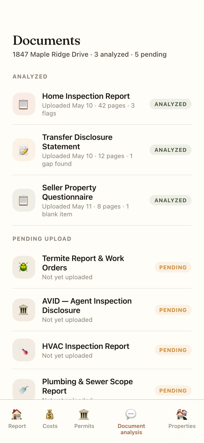 Documents hub